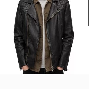 Men's Black Leather Jacket